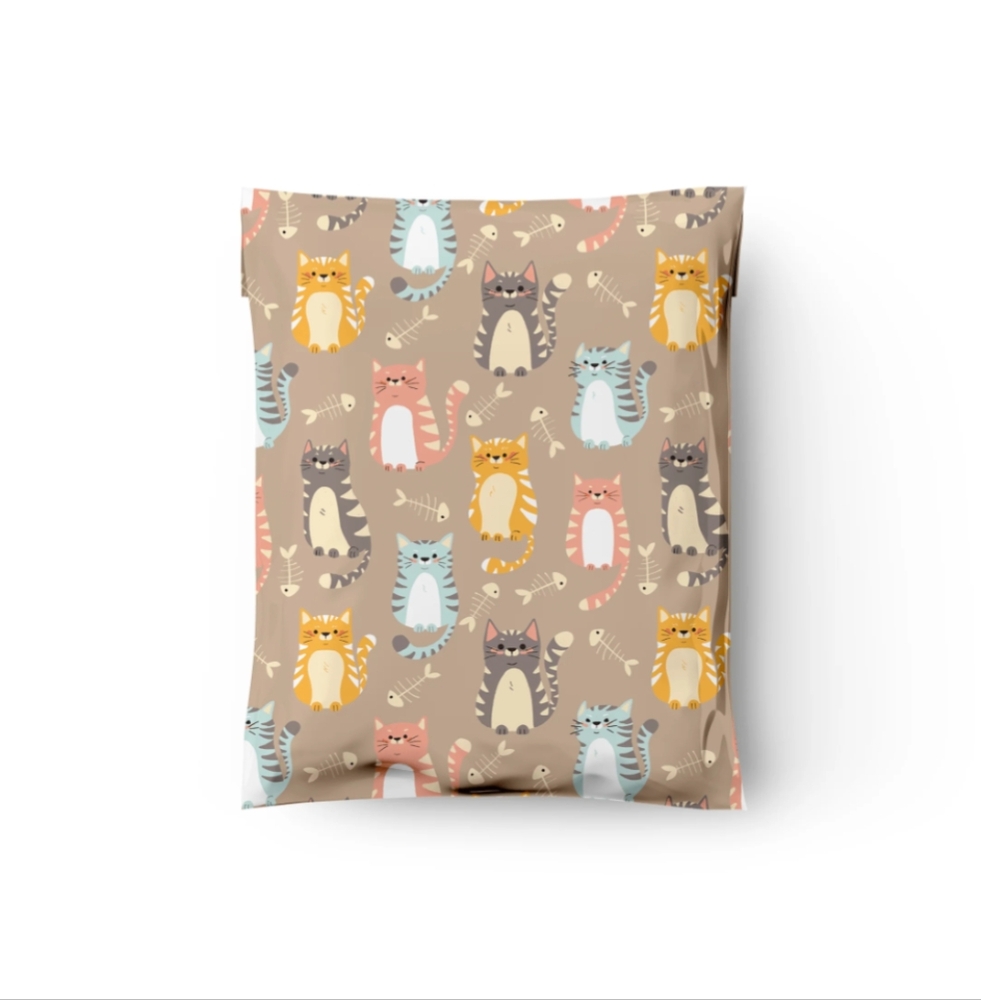 20 10X13 Cat's Designer Poly Mailers - Picture 4 of 7